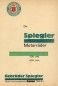 Preview: Spiegler Aalen Motorradprospekt  8 Seiten  1928  sp-p28