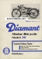 Preview: Diamant Motorfahrrad Prospektblatt   1937   dia-p37