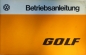 Preview: VW Golf I Bedienungsanleitung 8.1977 golf-bdl77