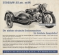 Preview: Zündapp Motorrad Prospektblatt 4 Seiten 1951 z-p51