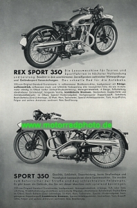 Preview: Standard Motorrad Prospekt  6 Seiten 1937      st-p37