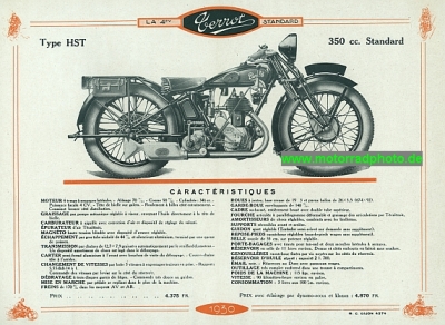 Preview: Terrot Motorrad Prospekt  4 Seiten 1930  ter-p30