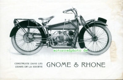 Preview: Gnom Rhone - ABC Motorrad Prospekt 1919  4 Seiten      grh-p19