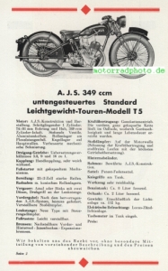 Preview: AJS Motorrad Prospekt 1932  8 Seiten   ajs-p32-1
