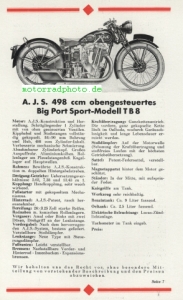 Preview: AJS Motorrad Prospekt 1932  8 Seiten   ajs-p32-1