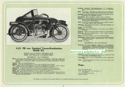Preview: A.J.S. Motorrad Prospekt 16 Seiten 1927    ajs-p27-1