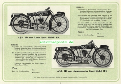 Preview: A.J.S. Motorrad Prospekt 16 Seiten 1927    ajs-p27-1