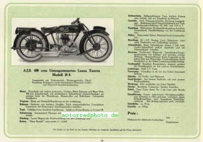 Preview: A.J.S. Motorrad Prospekt 16 Seiten 1927    ajs-p27-1