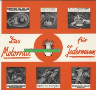 Preview: Ardie Motorrad Prospekt 1939  4 Seiten  ar-p39-1