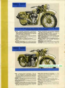 Preview: Ardie Motorrad Prospekt 1936  8 Seiten   ar-p36