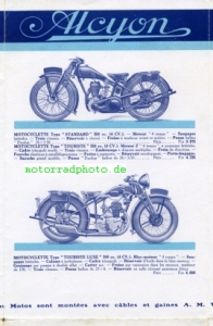 Preview: Alcyon Motorradprospekt  12 Seiten 1932    alc-p32