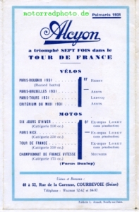 Preview: Alcyon Motorradprospekt  12 Seiten 1932    alc-p32
