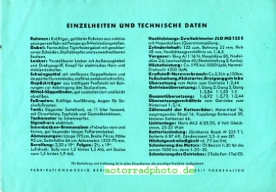 Preview: Anker Motorrad Prospekt  4 Seiten 1953   anr-p53