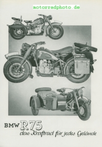 Preview: BMW Motorrad Prospekt R 75 8 Seiten  1942   bmw-p42