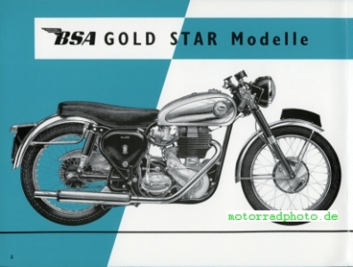 Preview: BSA Motorrad Prospekt  4 Seiten 1958   bsa-p58