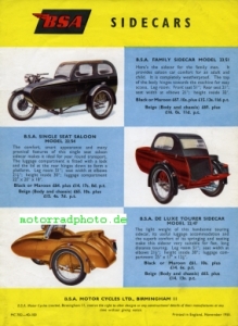 Preview: BSA Motorrad Prospekt 12 Seiten  1955   bsa-p55