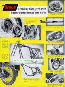 Preview: BSA Motorrad Prospekt 12 Seiten  1955   bsa-p55