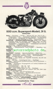 Preview: Sarolea Motorrad Prospekt  10 Seiten  1931     sar-p31