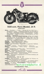 Preview: Sarolea Motorrad Prospekt  10 Seiten  1931     sar-p31