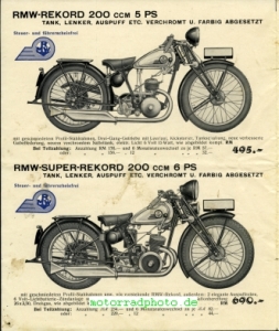 Preview: RMW Motorrad Prospekt  6 Seiten   1934   rmw-p34 Preview: RMW Motorrad Prospekt  6 Seiten   1934   rmw-p34