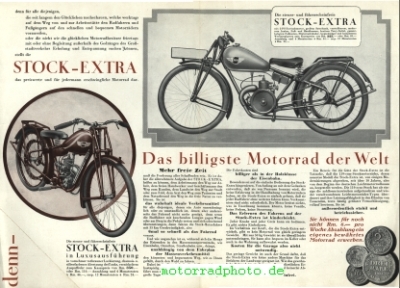 Preview: Stock Motorrad Prospekt 4 Seiten  1929    sto-p29