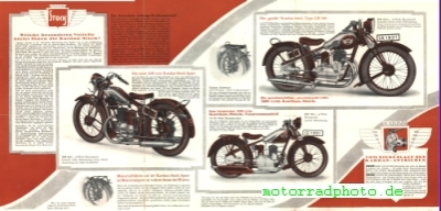Preview: Stock Motorrad Prospekt 6 Seiten  1931    sto-p31