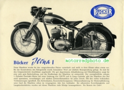 Preview: Bücker Motorrad Prospekt  6 Seiten  1951   bü-p51 Preview: Bücker Motorrad Prospekt  6 Seiten  1951   bü-p51