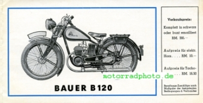 Bauer motorcycle 6 pages 1938  bau-p38