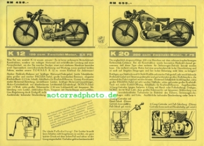 Preview: Tornax Motorrad Prospekt 4 Seiten  1936  tor-p36