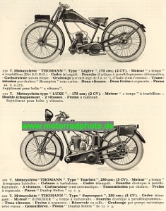Preview: Thomann Motorrad Prospekt  8 Seiten 1929    thom-p29