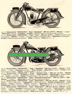 Preview: Thomann Motorrad Prospekt  8 Seiten 1929    thom-p29