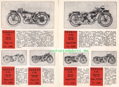 Preview: Terrot Motorrad Prospekt 10 Seiten 1936     ter-p36