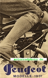 Peugeot Motorrad Prospekt  16 Seiten   1931   peu-p31