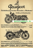 Peugeot Motorrad Prospekt  2 Seiten   1931   peu-p31-2