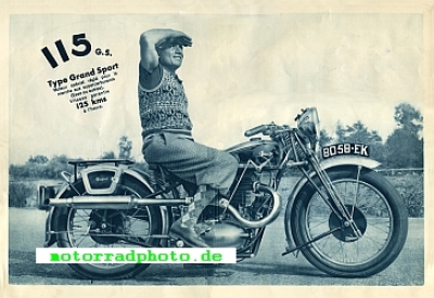 Preview: Peugeot Motorrad Prospekt  16 Seiten   1933   peu-p33