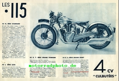 Preview: Peugeot Motorrad Prospekt  16 Seiten   1933   peu-p33