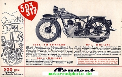 Preview: Peugeot Motorrad Prospekt  16 Seiten   1935  peu-p35