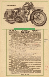 Preview: Württembergia Motorrad Prospekt 10 Seiten 1929  würt-p29