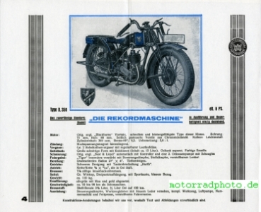 Preview: Württembergia Motorrad Prospekt 12 Seiten 1930  würt-p30