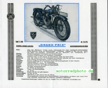 Preview: Württembergia Motorrad Prospekt 12 Seiten 1930  würt-p30