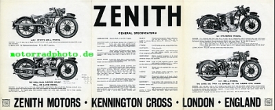 Preview: Zenith Motorrad Prospekt 6 Seiten 1949      zen p49