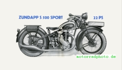 Preview: Zündapp Motorrad Prospekt Typ S 500 12 Seiten  1931   z-p31