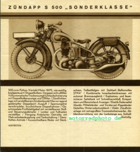 Preview: Zündapp Motorrad Prospekt  6 Seiten  1932   z-p32