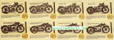 Preview: Zündapp Motorrad Prospekt  8 Seiten  1933   z-p33