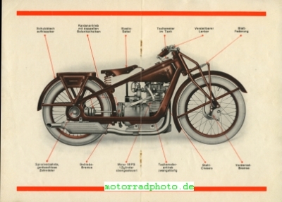 Preview: Wanderer Motorrad Prospekt 12 Seiten  1928  wa-p28