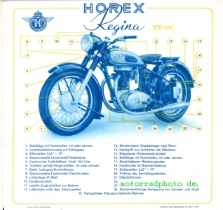 Preview: Horex Motorrad Prospekt 8 Seiten  1953   ho-p53