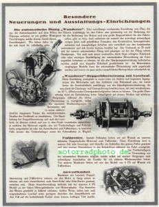 Preview: Wanderer Motorrad Prospekt 6 Seiten  1914  wa-p14