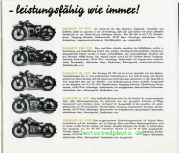 Preview: Zündapp Motorrad Prospekt  24 Seiten  1939   z-p39