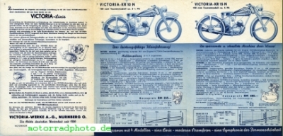Preview: Victoria Motorrad Prospekt   6 Seiten 1940   v-p40