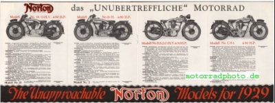 Preview: Norton Motorrad Prospekt  12 Seiten  1929  no-p29